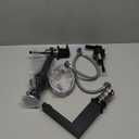 KENES Black Widespread Bathroom Faucet 3 Hole Bathroom Sink Faucet Matte Black Two Handle, 8-Inch 3 Pieces Bathroom Vanity Faucet with Pop Up Drain & Supply Lines, KE-9050-2-P