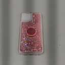 Silverback for iPhone 11 Case, Moving Liquid Holographic Sparkle Glitter Case with Kickstand, Bling Diamond Bumper Ring Stand Slim Protective Apple iPhone 11 6.1'' Case for Girls Women, Pink