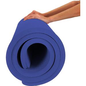 Hatha Yoga 4/5 inch TPE Yoga Mat Fitness & Exercise Mats Large Size 72"L x 32"W Non-Slip Anti-Tear For Women Men, Blue