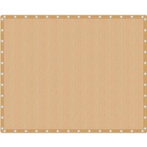 VICLLAX 90% Shade Fabric Sun Shade Cloth with Reinforced Grommets, Outdoor Sun Screen Fabric for Outdoor Patio Garden Pergola Cover Canopy 16x20 FT, Wheat