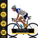 Bike Cable Lock 6FT Long, 4 Digit Resettable Combination Lock, Heavy Duty Steel Cable with Waterproof Vinyl Coating Anti Theft Security Lock for Road Bike E-Bike Scooter Fence Gate Toolbox