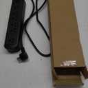 6 Outlet Long Power Strip, Powerstrip for Home Office Garage Workshop