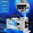 72V 12A Golf Cart Charger Lead Acid Battery Charger Waterproof for EZGO TXT with D Style Plug Output 88.8 Volts Max