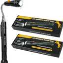 Magnetic Pickup Tool with LED Lights, Telescoping Magnet Flashlight, Cool Gadget Birthday Gifts Christmas Day Gifts for Men, Handyman, Husband, Boyfriend, Him, Father, Dad (2 Pack)