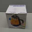 Chefman Electric Kettle with Tea Infuser, Compact 1L (4 Cups), 1500W, Removable Lid for Easy Cleaning, Boil-Dry Protection, Stainless Steel Filter, BPA Free, Auto Shut Off, Small Electric Tea Kettle (Black)