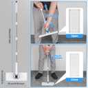 Snap Grip Mini Mop with 6 Washable Pads, Zero-Touch Flat Floor Mop for Wall