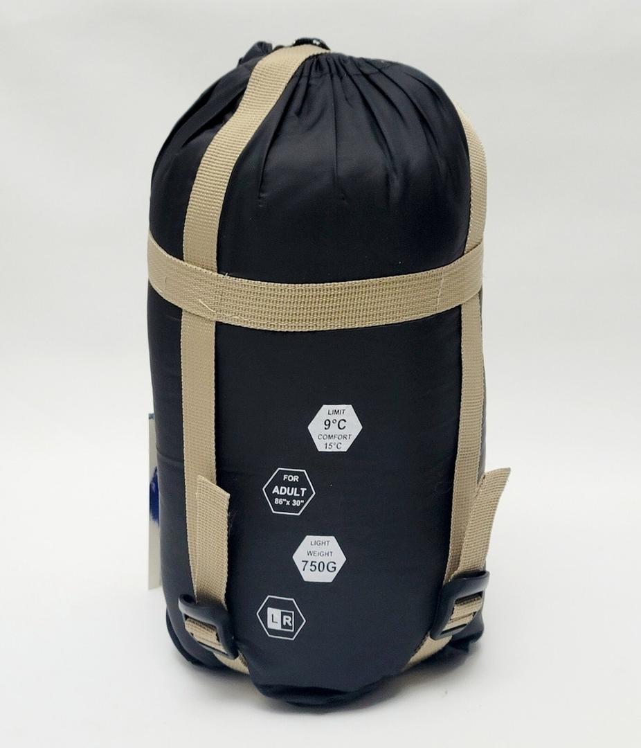 Warm Weather Sleeping Bag - Portable Waterproof Compact Lightweight, Packable for Kids, Teens, Adults Camping Backpacking Hiking, Spring Summer Fall (Black)