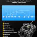 Smart 2 Bank Marine Battery Charger, 10A (5A/Bank), 12V,Waterproof,lifepo4 Lithium Battery Charger Maintainer and Desulfator for AGM, Lithium,Deep-Cycle Batteries Boat Accessories