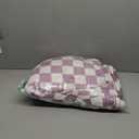 LOMAO Throw Blankets Flannel Blanket with Checkerboard Grid Pattern Soft Throw Blanket for Couch, Bed, Sofa Luxurious Warm and Cozy for All Seasons (Purple, 60"x80")