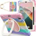 Shock Resistant Shockproof TPU Tablet Cover Case for Xiaomi MI Pad 5/Mipad 5 Pro 11 inch 2021, Swivel Kick Handle Shoulder Strap, Shockproof Drop Proof
