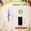 Suncalla 24 Pcs 16.5 Inch Christmas Tree Picks Glitter Artificial Curly Sprays Christmas Floral Stems Branches for Xmas Tree Sticks Garland Ornaments Vase Filler Decorations (Royal Blue)