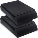 Liquid Stands Studio Monitor Sound Isolation Pads for Speakers 5" High-Density Speaker Foam Pads That Prevents Vibrations Angled Speaker Riser - Acoustic Speakers Isolation Pad for Floor, Desktop (Medium)