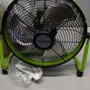 12" Battery Operated Fan, 15000mAh Rechargeable Floor Fan with Metal Blades, Outdoor Cordless Fan for Camping, Travel, Home, and Emergency Use, Long-Lasting Runtime