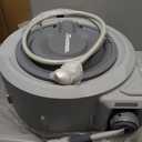 5/8" x 100 FT Retractable Garden Hose Reel by HOZEREEL, Outdoor Garden Hose Reels - Automatic Self Retract Wall Mount Hose Reel Enclosed Storage, Any Length Lock, 10 Pattern Nozzle-Grey