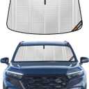 Pigenius Windshield Sun Shade for Honda CR-V 2023-2026. Full Coverage Rearview Mirror Shade for Ultimate Protection