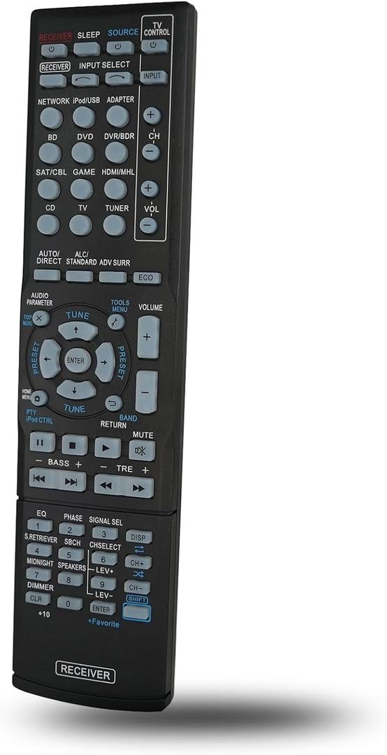 Replacement Remote Control for Pioneer VSX-822-K AXD7619 8300761900010IL VSX-32 VSX-33 7.1-Channel Home Theater AV A/V Receiver System