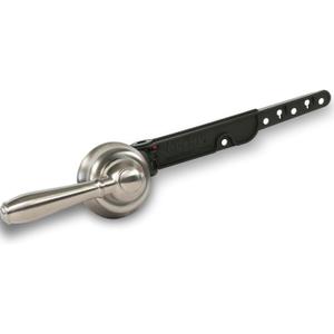 Korky Strong Arm Metal Toilet Handle and Lever - Universal to Fit Front, Angled, Side, Left, and Right Mount Toilets - Brushed Nickel, Faucet Style, 6071BP