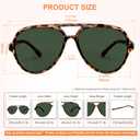 EYEGUARD 3 Pack Retro Aviator Bifocal Reading Sunglasses for Women Men UV400 Protection Classic Square Sun Readers