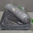 Chair Cushions for Dining Chairs Set of 4, Non Slip Kitchen Chair Pads, 17" x 16" x 2", Indoor Dining Chair Cushions with Ties, D-Shaped Seat Cushions for Kitchen Chairs, Light Blue