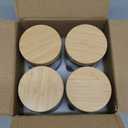 NETANY 4-pack 24oz Glass jars with Airtight Lids, Overnight Oats Containers with Bamboo Lids, Wide mouth Mason Salad jars, Glass Food Storage Containers for Snacks Yogurt Spice Sugar