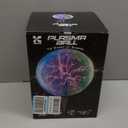 Katzco Colorful Plasma Ball - 8 Inch Static Electricity in a Vacuum Pressurized Glass Globe - Multicolored, Nebula, Thunder Lightning, Plug-in for Parties, Decorations, Prop, Home, STEM