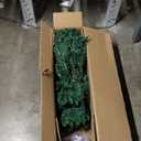 6.5-ft Pre-Lit Hinged Artificial Pencil Christmas Tree with 250 Multicolour Lights