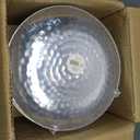 Organic Hammered Blue with Gold Rim Plates - 32 Count, 7" & 10" Combo Pack | Round Disposable Plastic, Elegant Design for Parties & Events