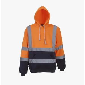 Mens High Visibility Pull-Over Hoodie (M)
