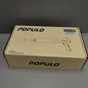 POPULO Electric Toilet Plunger High Pressure Drain Unclogger Plungers for Bathroom, Floors, Heavy Duty Versatile Home Toilet Unclogger Tool (Black)