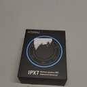 Bluetooth Speaker, Shower Speaker Stereo Sound, IPX7 Waterproof Speakers, Digital Display Portable Speaker with Suction Cup, LED Light, Small Wireless Speakers for Outdoor Party Beach Bathroom, Black