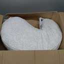 Boppy Uplift Nursing Pillow - Wedge Bottle & Breastfeeding Pillow to Reduce Spit-Up and Reflux Symptoms, with Body-Inclusive Opening and Belt, Baby Safety Alliance Verified - Cream Retro Squiggles