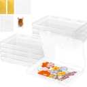 AmazingSpark 218 Pcs 8 Set Dried Flower Storage Kit with 8 Storage Boxes, 100 Blotting Paper, 100 Self Adhesive Bag, 2 Letter Sticker 8 Desiccant Pressing Flower Preservation to Keep Color and Dry