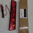 PIT66 LED 3rd Third Brake Light, Compatible with Truck Cap Topper Leer Are Century LED Recessed 3rd Brake Light Lamp Red Lens Chrome Housing