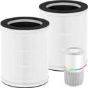 2-Pack AP202 Replacement Filter Only Compatible with FRESHDEW AP202 Air Puri-fier,(Not for DAYETTE AP202 Model), 3-in-1 True HEPA Filtration with Activated Carbon Filter and Pre-filter