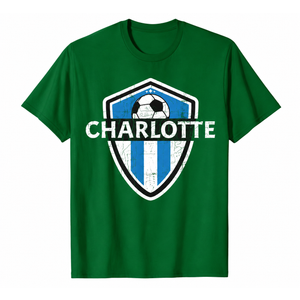 Charlotte 704 Jersey - Fan Badge DISTRESSED T-Shirt, Green, size 3XL