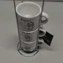 Silver Buffalo Disney Aristocats Marie Paris 3pc 3oz Stackable Ceramic Mug Set