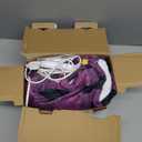 Homemate Electric Blanket Heated Throw - 50x60 Ultra Soft Cozy Flannel Heating Blanket with 10 Fast Heat Levels 8 Hours Auto Off Over-Heated Protection ETL Certification Keep Warm in Home Office (Purple-black)