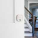 Kwikset Midtown Deadbolt Lock, Satin Nickel Modern Exterior Keyed Front Entry Door, Pick Resistant SmartKey Rekey Security, Single Cylinder Dead Bolt, with Microban Protection
