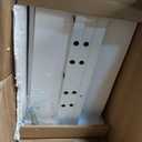 7 Tier Floating Wall Shelf with Lights, Tall Display Lack Shelf, White, 9.85 x 9.3 x 77 inches