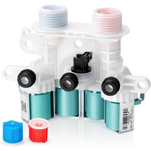 Upgraded W11165546 W11096267 Washer Water Inlet Valve for Maytag Whirlpool Washer Water Inlet Valve Washing Machine Parts Replaces W10758828 W10599423 W11165546VP 33090105 AP6284346 PS12348013