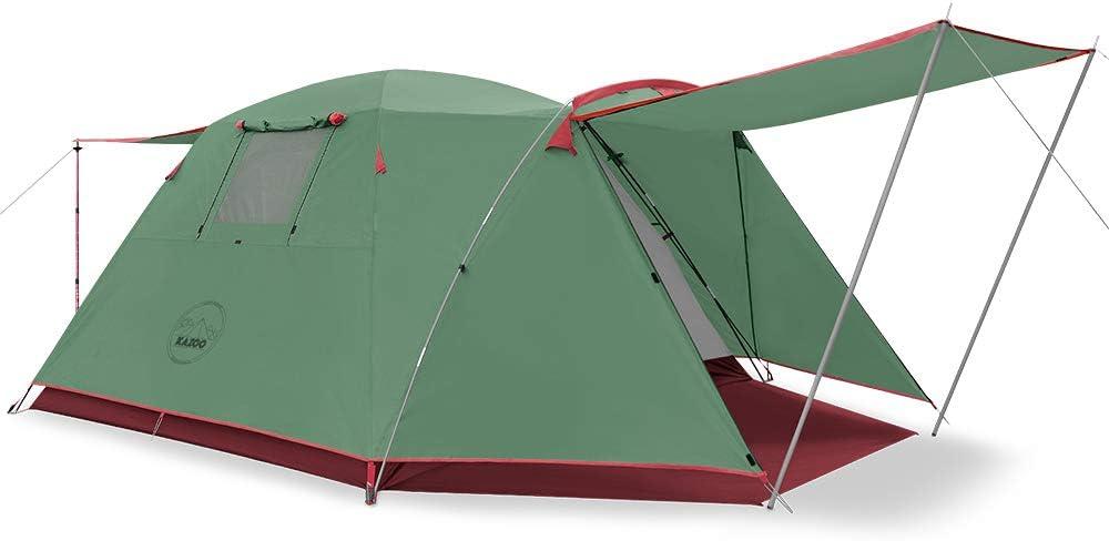 KAZOO 24 Person Camping Tent Outdoor Waterproof Family Large Tents 2/4 People Easy Setup Tent with Porch Double Layer