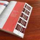 Thinkor Reposition Laminated Bible Tabs, Large Print Stickers, Easy to Read & Apply Bible Tabs for Women & Man (Leather Color)