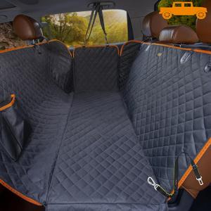 iBuddy Dog Car Seat Covers 100% Waterproof, Dog Seat Cover with Side Flaps from Scratching, Pet Seat Cover for Back Seat of Car/SUV/Truck Machine Washable (Truck)