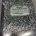 5 Pack College Ruled Composition Notebooks, Black Marble Notebook
