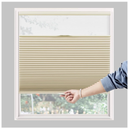Custom Window Blinds Top Down Bottom Up Cellular Shades Cordless Blackout Room Darkening Insulated Pleated Accordion Shades for Windows and Home - Light Beige, 29*72