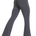 Women's High Waisted Flare Yoga Leggings Bell Bottom Active Pants Workout Tights XL