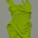 BEAGIMEG Women's Tank Top Cut Out Sleeveless Bodice Bodysuit Party Clubwear, S