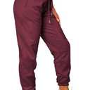 Waitfairy Sweatpants Women - Joggers for Women High Waist Baggy Sweat Pants for Womens Joggers with Pockets Red S
