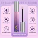 Lash Serum Natural & Vegan Eyelash Growth Serum for Longer, Thicker, Fuller Lashes Nourishing & Conditioning Formula Safe for Sensitive Eyes - 5ml
