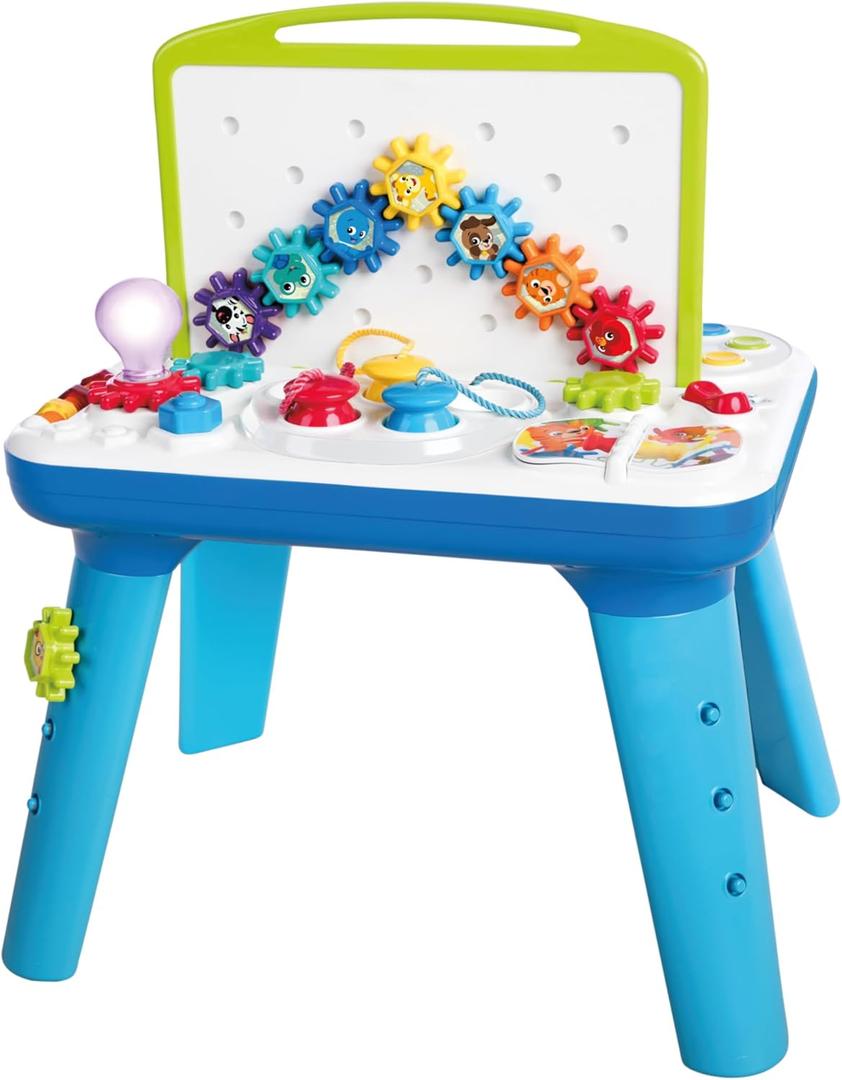 Baby Einstein Curiosity Table Activity Play Station, Montessori Floor Toy and Interactive Workbench, 12 Months and Up